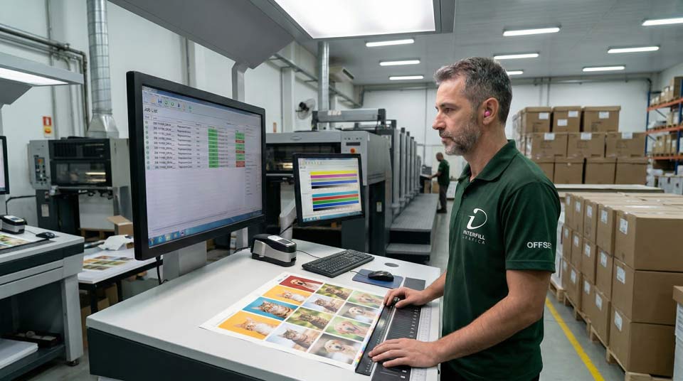 Parque gráfico - Designer trabalhando